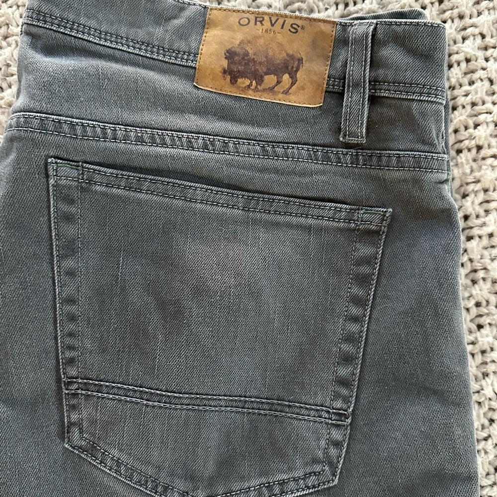 Orvis Men's Charcoal Jeans 38x32